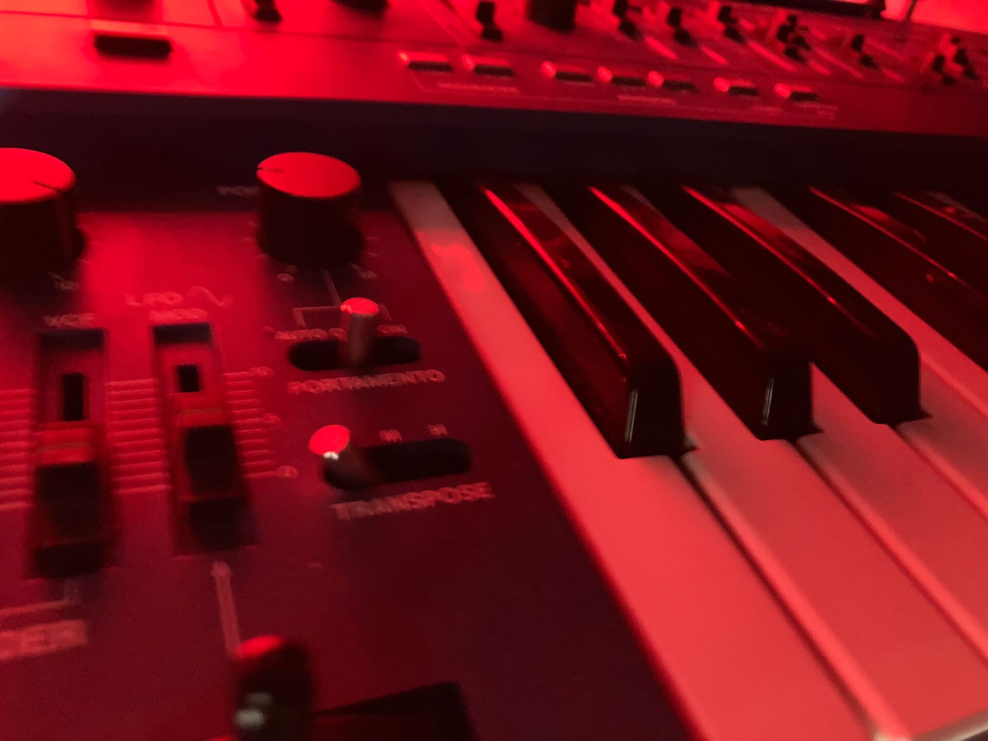 Dingly Dell Studio keyboard close up