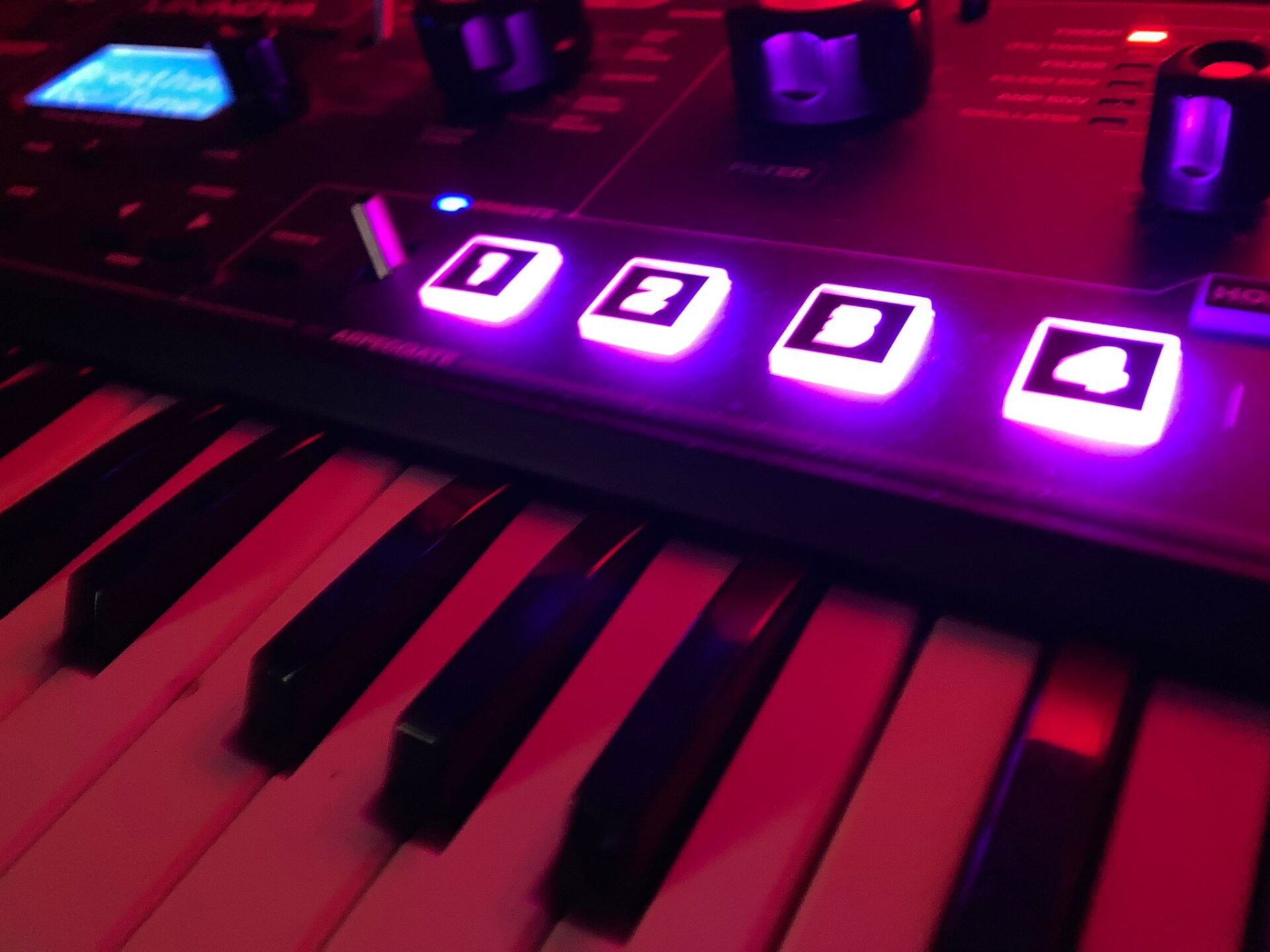 Dingly Dell Studio keyboard lights
